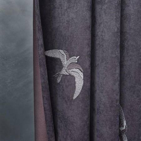 A set of curtains with Liberty selection, size 2x145x270 cm, dark gray color-2