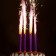 Candles Fountains for the Cake "Pink Sparks", 12 cm, 30 seconds, pink flame, 4 pcs