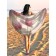 Pareo and beach rug "Tenderness at dawn", d = 150 cm