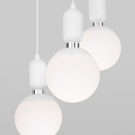 Suspended lamp with glass lamps of Bubble, 60W, E27, 30x30 cm-2