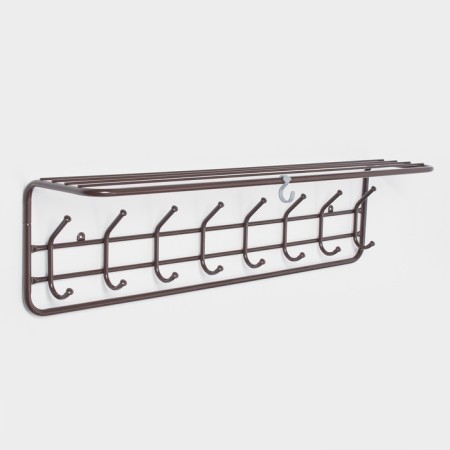 Ban with a shelf 100 cm, brown color