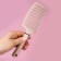 The comb is massage, wide, ventilated, 7.3 × 25.3 cm, mix color