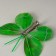 A butterfly for decor and floristry, on a clothespin, plastic, mix, 1 pc., 8 cm