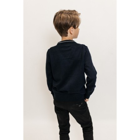 Jumper for boys, height 164-170 cm, dark blue color-6