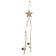 New Year's suspension with the light "Zvezda" 12 × 67 cm, gold