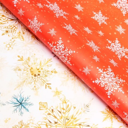 Packaging paper "stars", gloss, bilateral, 80 g/m2, 70 x 100 cm-2