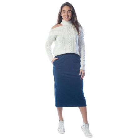 Female skirt, size 44, blue color