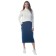Female skirt, size 44, blue color