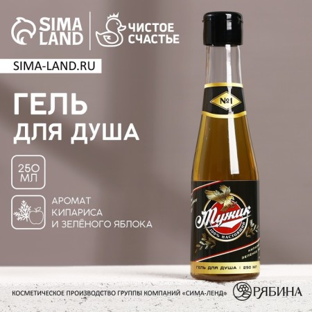 Shower gel “Real, 100% man”, 250 ml, perfume aroma, Hard Line