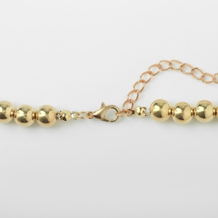 Beads with pearls "Olympia" environment, color gold, 45cm-4