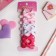 Hair elastic band "Bow" (set 6 pcs) bow gleam, white pink