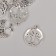 Decor for creativity Metal "Tree of Life" silver 2.6x2.3 cm