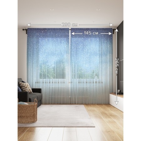 Photo "Winter Tale", size 145x265 cm, 2 pcs-1