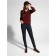Women's Pulover from the Italian yarn CONTE Elegant, Size S, Burgundy color