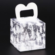 New Year. Box gift New Year folding PVC 