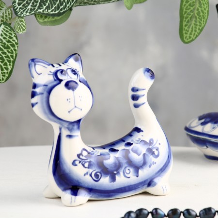 Souvenir "Cat Krendel", Gzhel-1