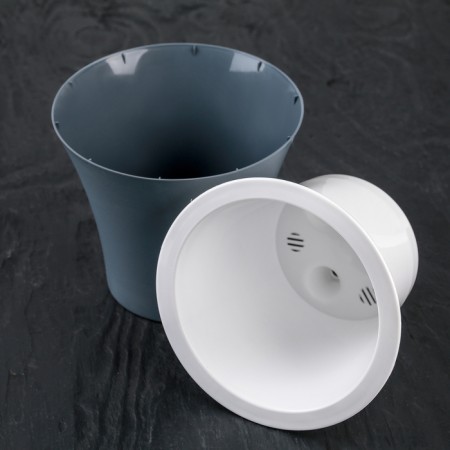 Pot with the insert "City", 1.3 l, color anthracite-2