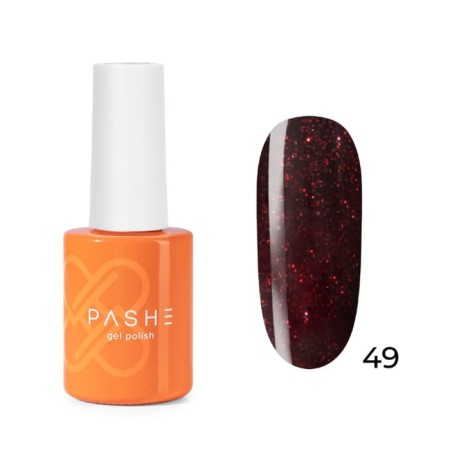 Color gel polish Pashe Atelier, No. 49 wine velvet, 9 ml