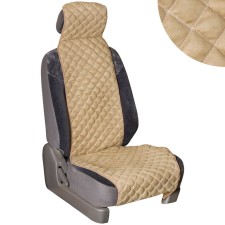 Alcantara seats Skyway Expensiv, beige, white line, s01302007