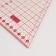 Ruler for patchwork, 24 × 20 cm, thickness 2.5 mm, transparent/pink color