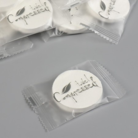 Pressed napkins in tablets, universal, 20 pcs, 21 × 15 cm, white color-8