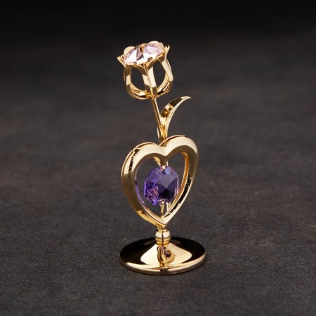 Souvenir "Tulip with Heart", with crystals-1
