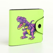 Wallet on the button, the color is green
