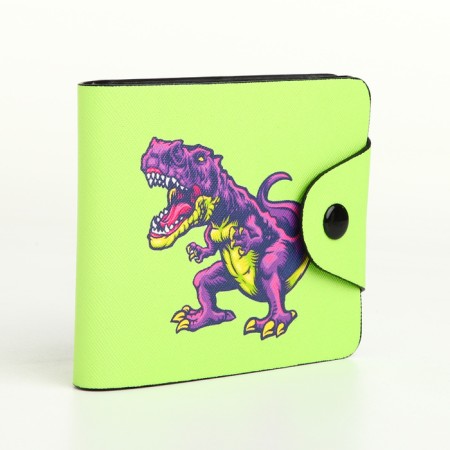 Wallet on the button, the color is green