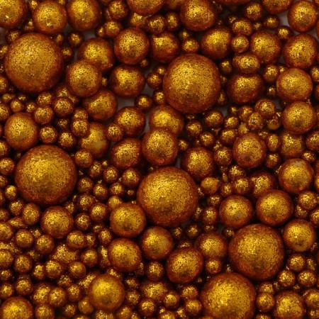 Confectionery sprinkling "Shine", orange, 50 g-2