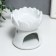 Aroma lamp ceramics "Budon White" 9x8x8 cm
