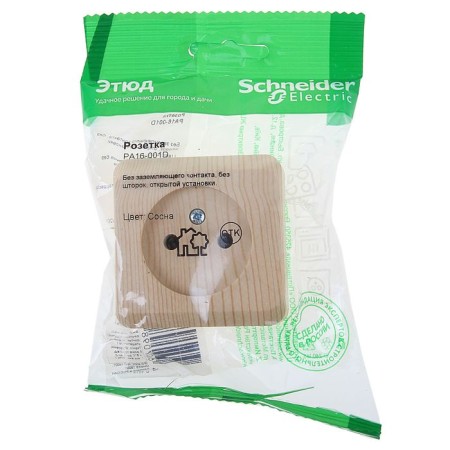 Sketter "Schetode" Sche PA16-001D, 16 A, single, without salary, without curtains, outer, pine color-2