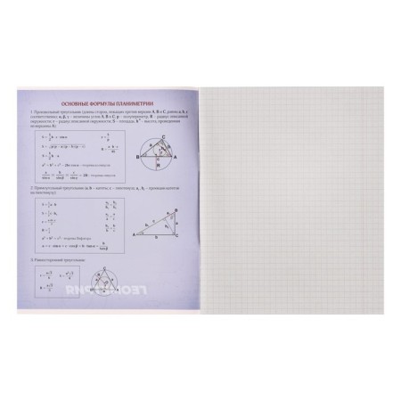 Subject Calligrata "Monotone", 36 sheets in the geometry cage, with reference material, covered paper cover, block No. 2, whitewash 75% (gray sheets)-1