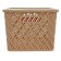 Basket for storage with a “braid” lid, 35 × 29 × 22.5 cm, beige color