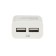 EXPLOYD EX-Z-1423, 2 USB, 2.4 A, MicroUSB cable, 1 m, white.