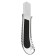 Chancellery knife 18mm, metallic, autofixer, zinc-alloy, top