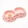 Board of plastic plastic double 2 x 160 ml, 25 x 14 x 5 cm, pink