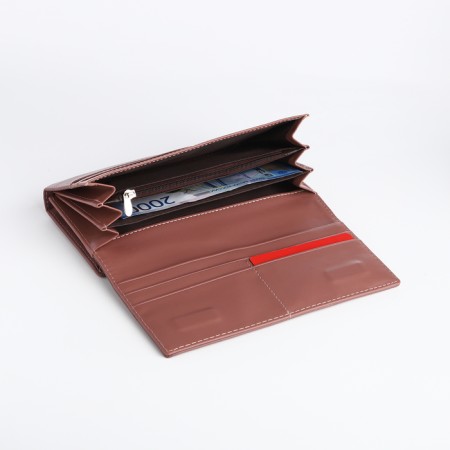 Women's wallet on a magnet, powder color-4