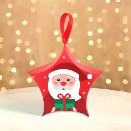 Folding New Year's box "Star Gift" 7 x 5.5 x 2 cm