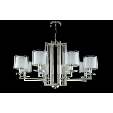 Crystal Lux, Nicolas 3400/308, E14, 8x60 W, 51.3x86x86 cm, Nickel color-2