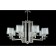 Crystal Lux, Nicolas 3400/308, E14, 8x60 W, 51.3x86x86 cm, Nickel color