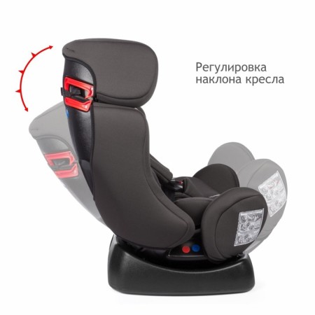 Car Seiger Siger "Dion", group 0+/1/2, Panda print, gray-beige color-6