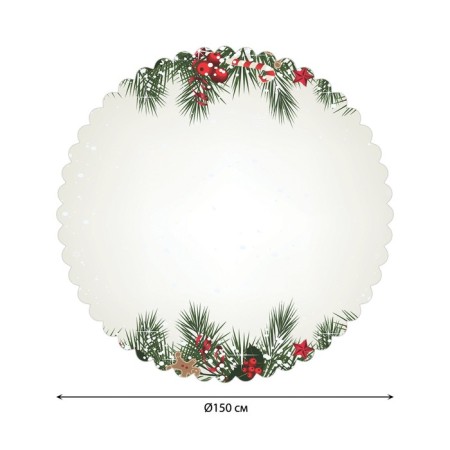 The tablecloth on the table "Bilateral Christmas design", Round, Saten, D = 150 cm-1