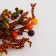 Decor on the stick "Pumpkin with leaves" 6 × 18 × 30 cm