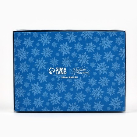 Folding box under 6 sweets “Frosty Luxury”, 13.5 x 9.8 x 3.8 cm, New Year-3