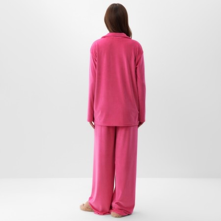 Костюм женский (рубашка и брюки) KAFTAN Plushy р. 44-46, фуксия-3