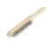 Metallic manual scrap brush, wooden handle, 3-row