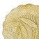 Glass dish with wavy edges "leaves", d = 305 mm, the color is transparent / gold