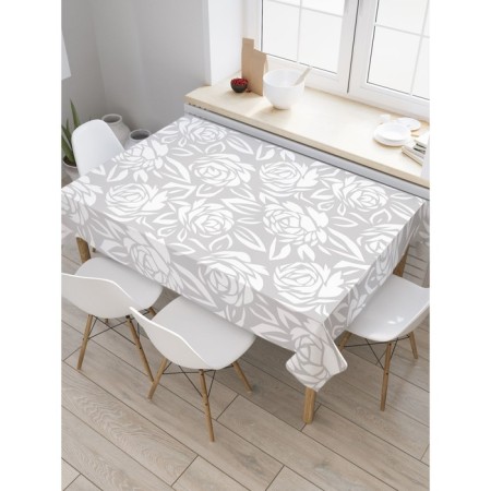 The tablecloth “Roses blooms”, rectangular, Saten, size 120x145 cm