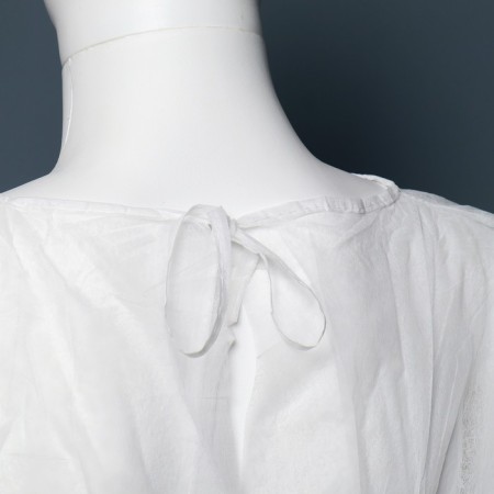 Surgical robe with sleeves on an elastic band - 20 g/m2, size: xxl, 110x140cm, white-2