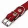 Collar combined leather/tarpaulin, 53 x 2.5 cm, Osh 35-45 cm, red